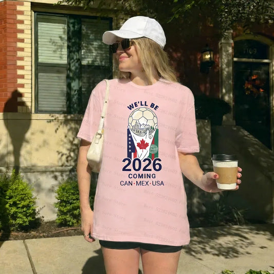 2026 World Cup Soccer Fan T-Shirt – USA Canada Mexico Unisex Tee