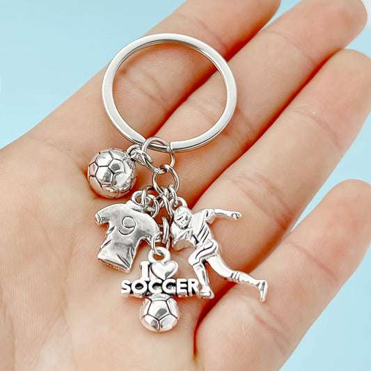 2026 World Cup Football Alloy Keychain – Sports Fan Accessory