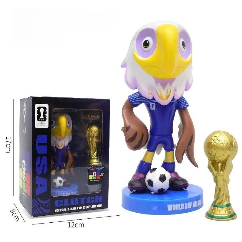 2026 Popular New Football Game Mascot: Jaguar Moose Bald Eagle Figurine Trophy Decorative Ornament Gift