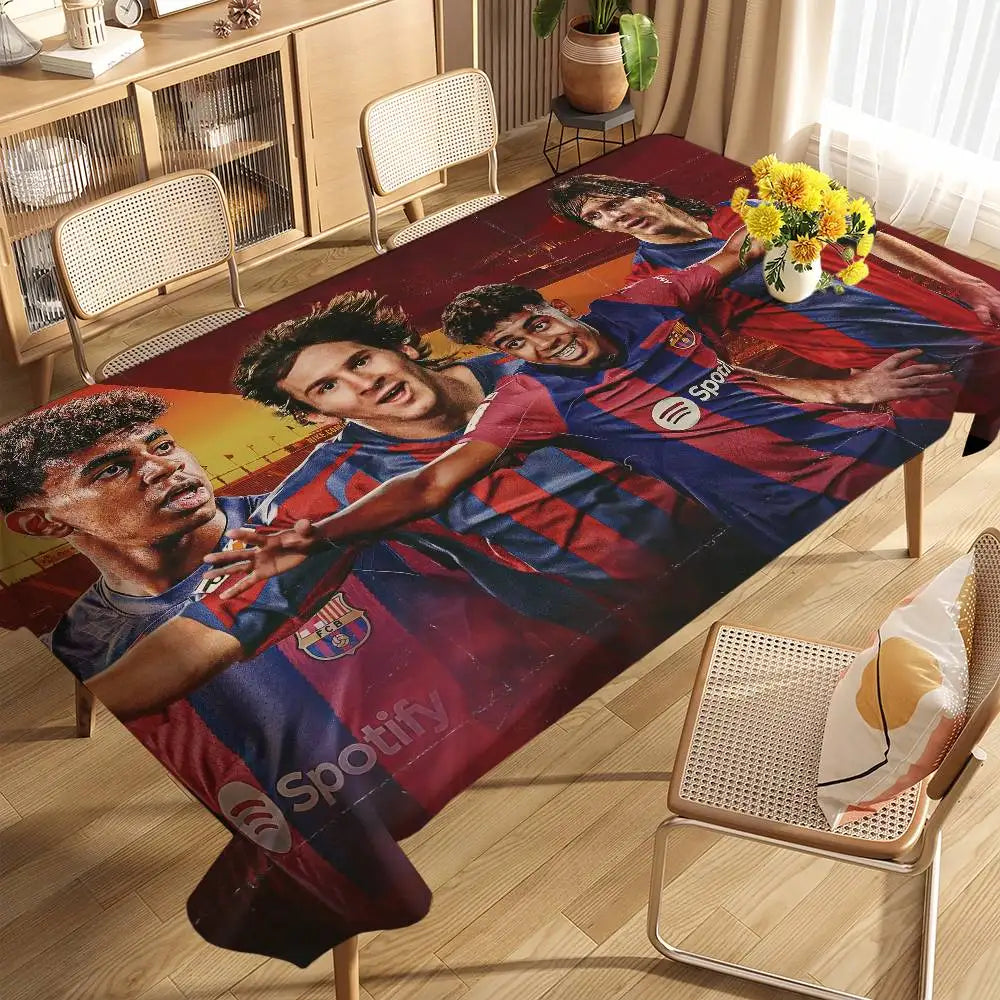 Lamine Yamal #27 Football Star Tablecloth – Waterproof & Washable