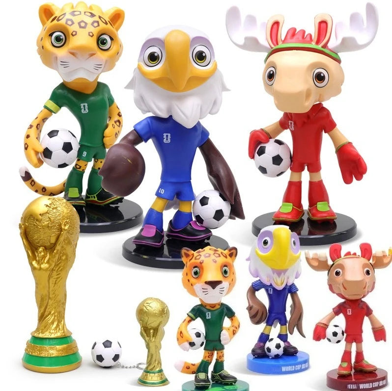 2026 Popular New Football Game Mascot: Jaguar Moose Bald Eagle Figurine Trophy Decorative Ornament Gift