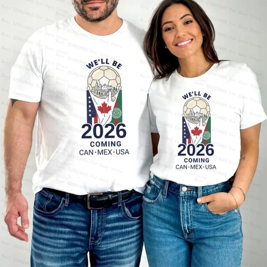 2026 World Cup Soccer Fan T-Shirt – USA Canada Mexico Unisex Tee