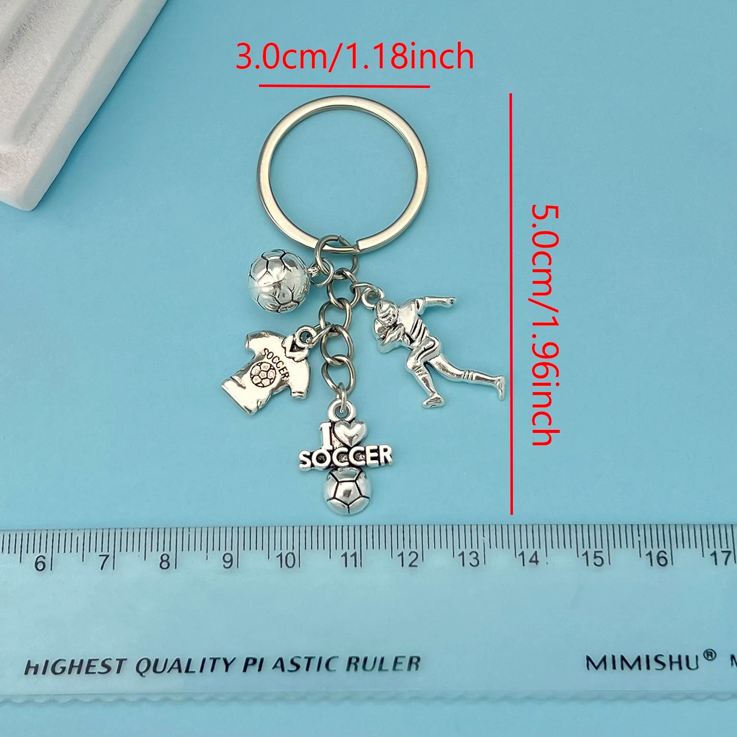 2026 World Cup Football Alloy Keychain – Sports Fan Accessory