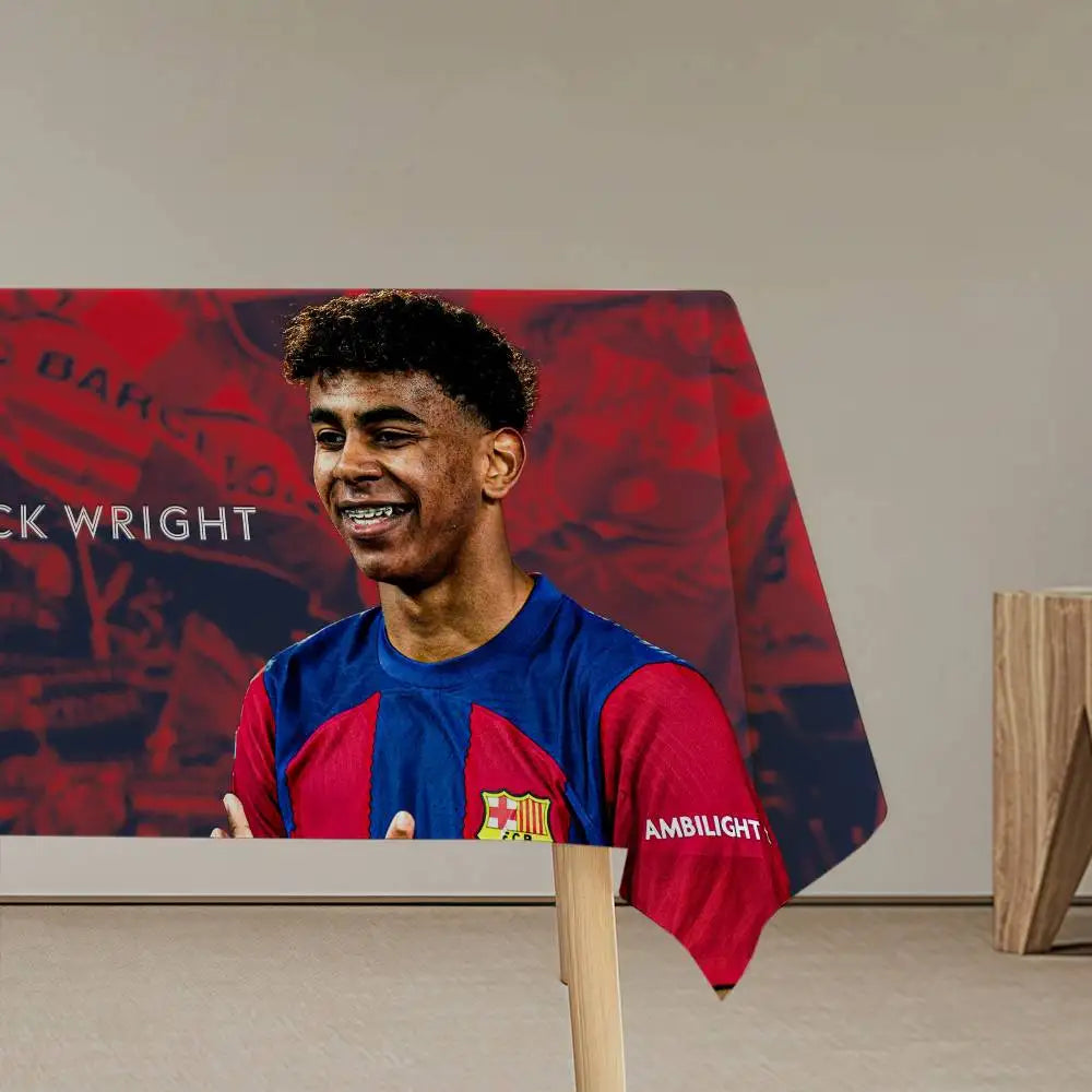 Lamine Yamal #27 Football Star Tablecloth – Waterproof & Washable
